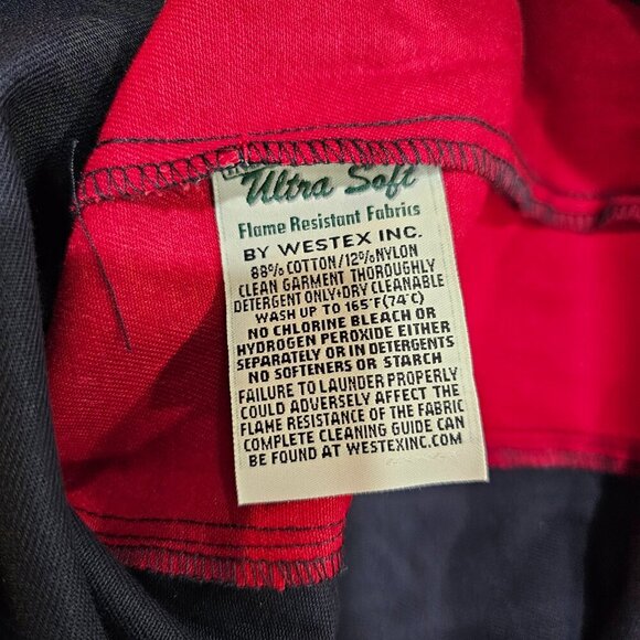 Men's Westex Hendrick Motorsports Button Up Uniform Shirt Navy Blue/Red Size M - Picture 7 of 11